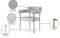 Blake Boucle Fabric and Faux Leather Dining Chair