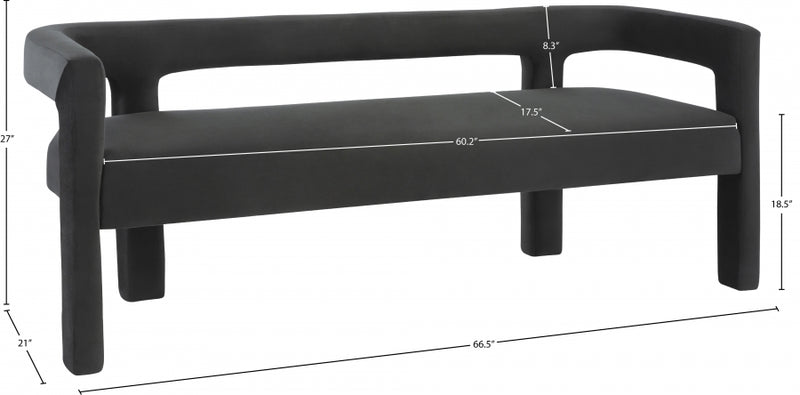 Athena Velvet Bench