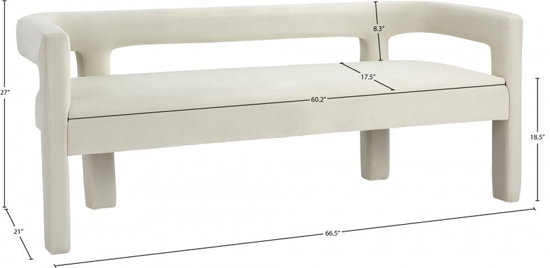 Athena Velvet Bench