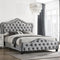 Bella Tufted Panel Bed Grey