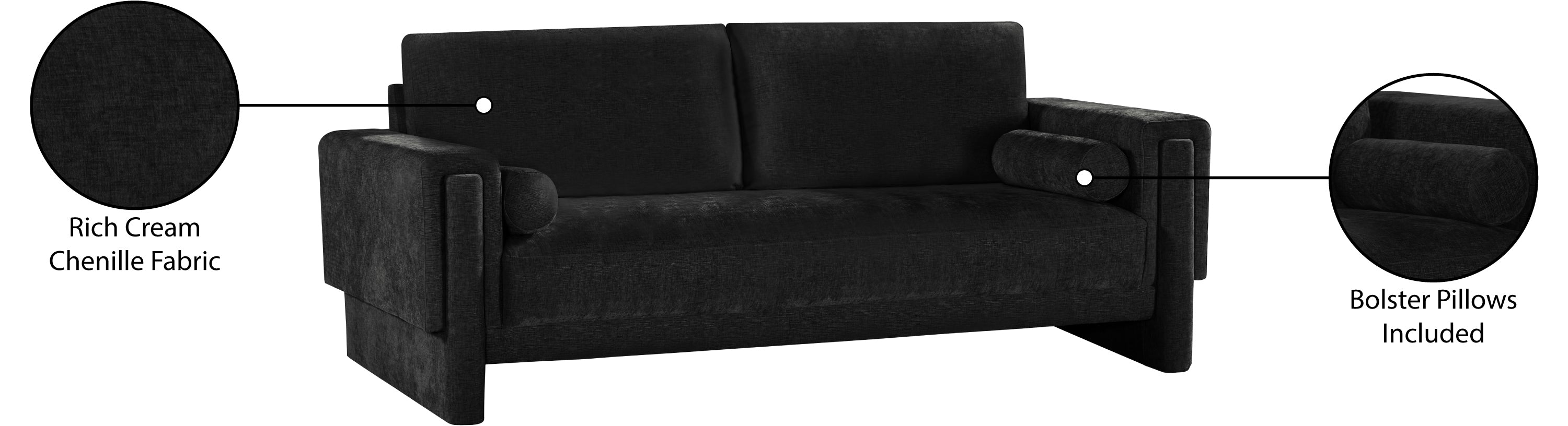 Madeline Chenille Fabric Sofa