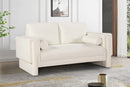 Madeline Chenille Fabric Loveseat