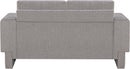 Madeline Chenille Fabric Loveseat