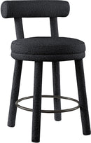 Parlor Boucle Fabric Bar / Counter Stools