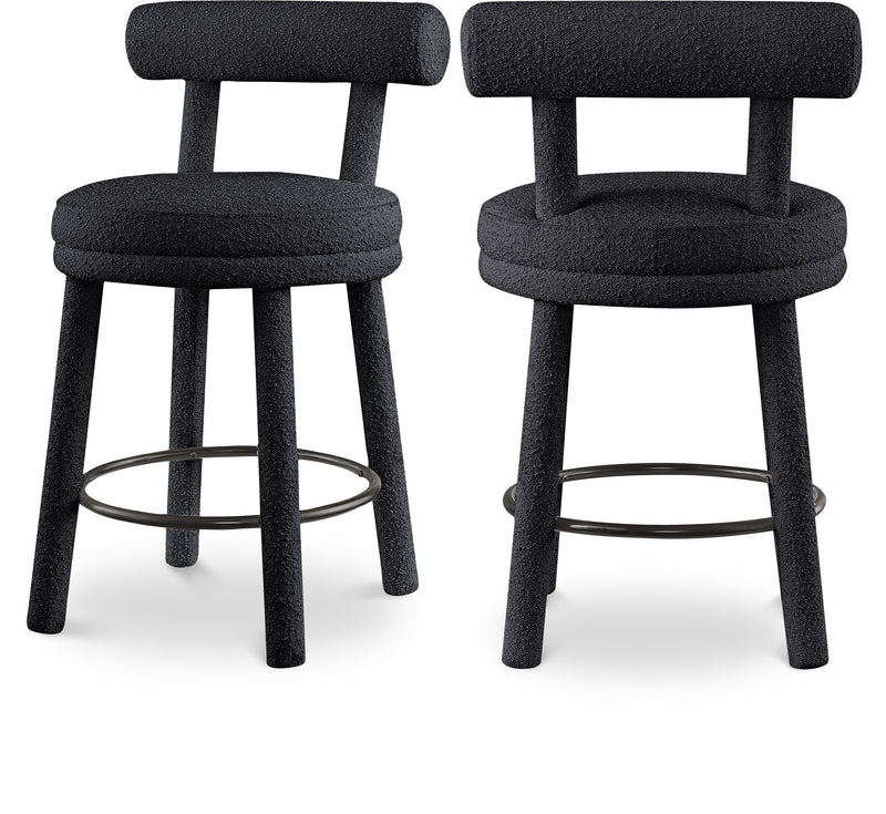 Parlor Boucle Fabric Bar / Counter Stools
