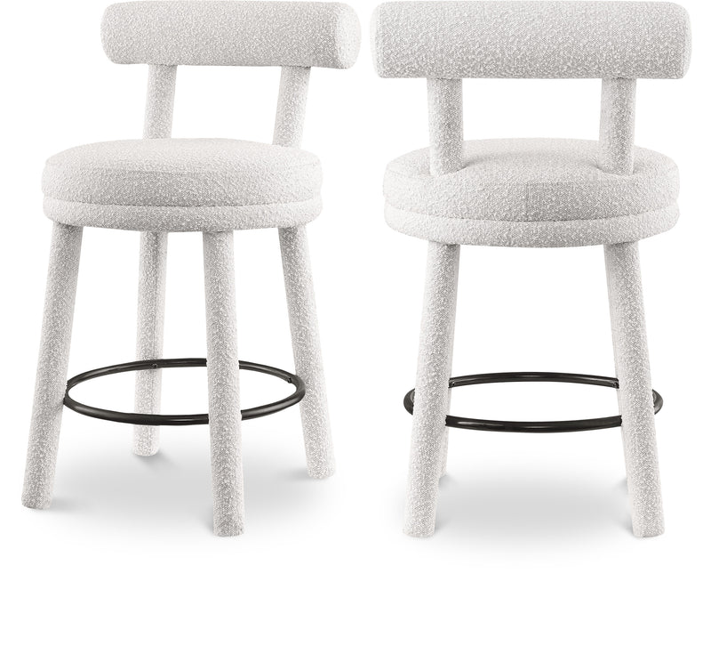 Parlor Boucle Fabric Bar / Counter Stools