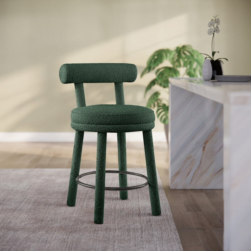 Parlor Boucle Fabric Bar / Counter Stools
