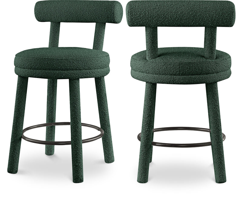 Parlor Boucle Fabric Bar / Counter Stools