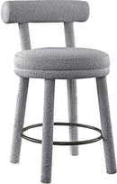 Parlor Boucle Fabric Bar / Counter Stools