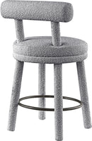 Parlor Boucle Fabric Bar / Counter Stools