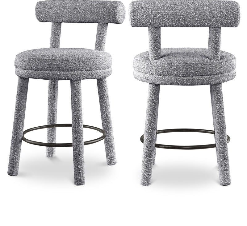 Parlor Boucle Fabric Bar / Counter Stools