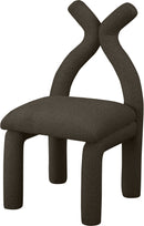 Xena Boucle Fabric Accent Chair / Dining Chair