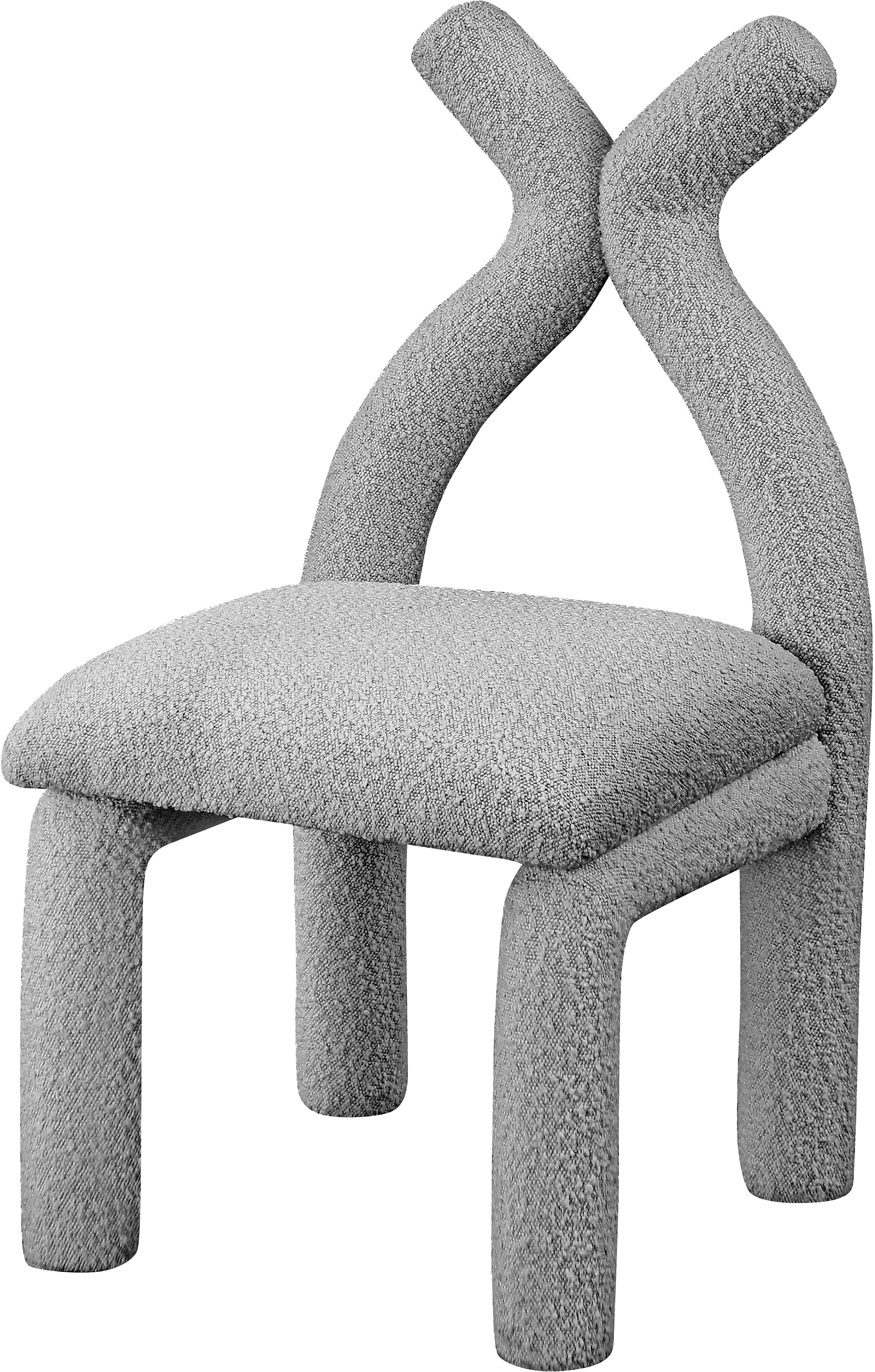 Xena Boucle Fabric Accent Chair / Dining Chair