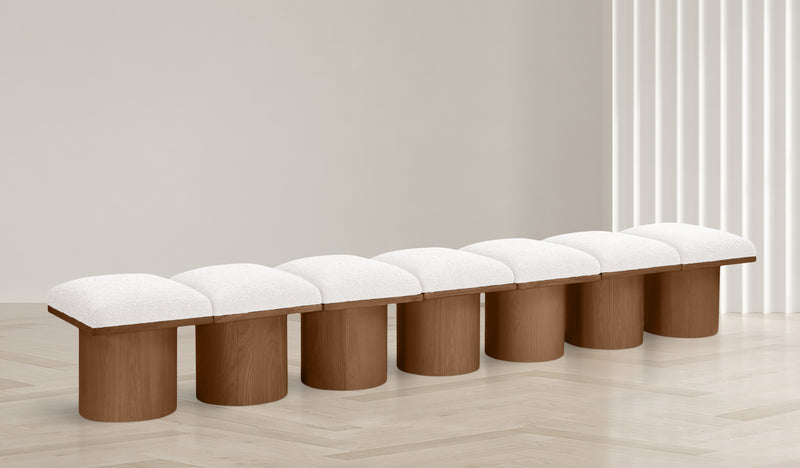 Pavilion Boucle Fabric 7pc. Modular Bench
