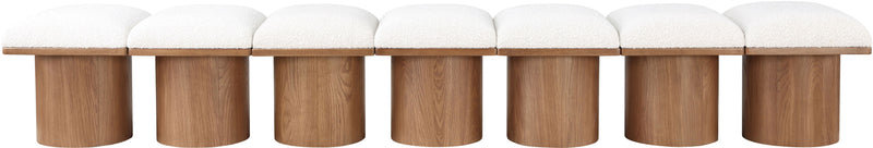 Pavilion Boucle Fabric 7pc. Modular Bench
