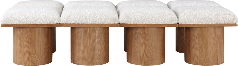 Pavilion Boucle Fabric 8pc. Modular Bench