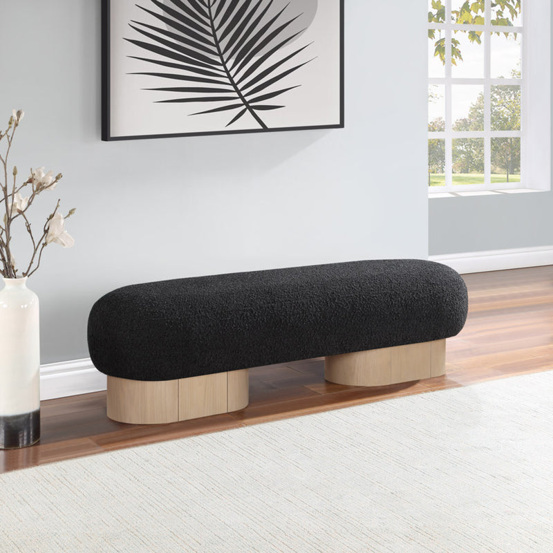 Robertson Boucle Fabric Bench
