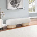 Robertson Boucle Fabric Bench