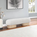 Robertson Boucle Fabric Bench