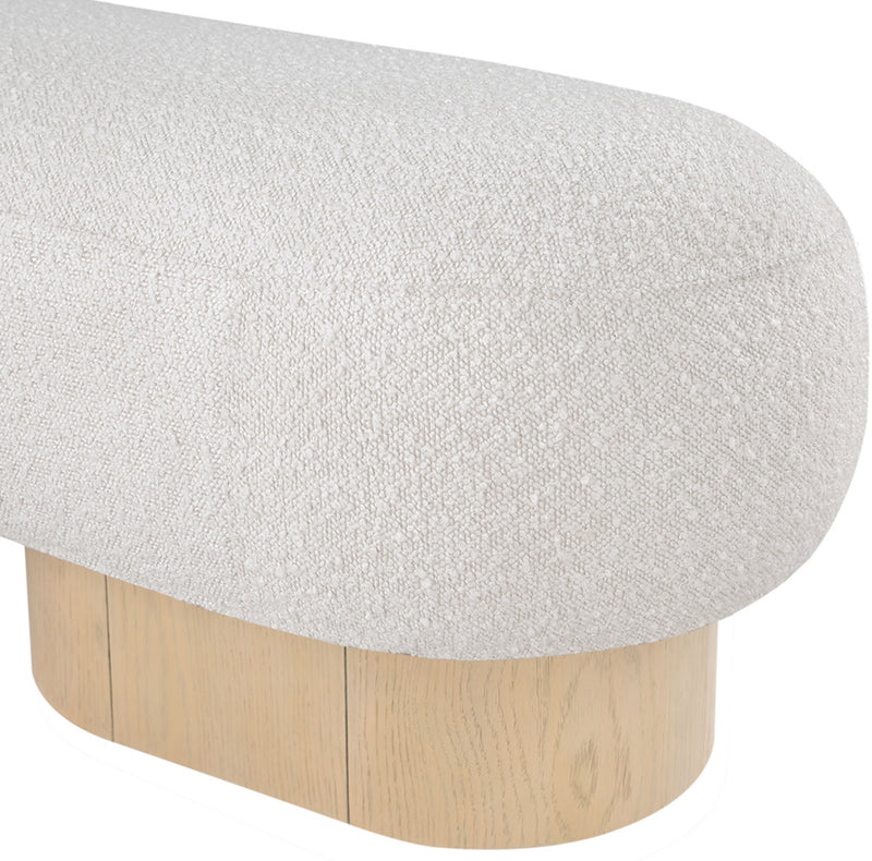 Robertson Boucle Fabric Bench