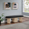 Wilshire Boucle Fabric Bench