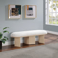 Wilshire Boucle Fabric Bench