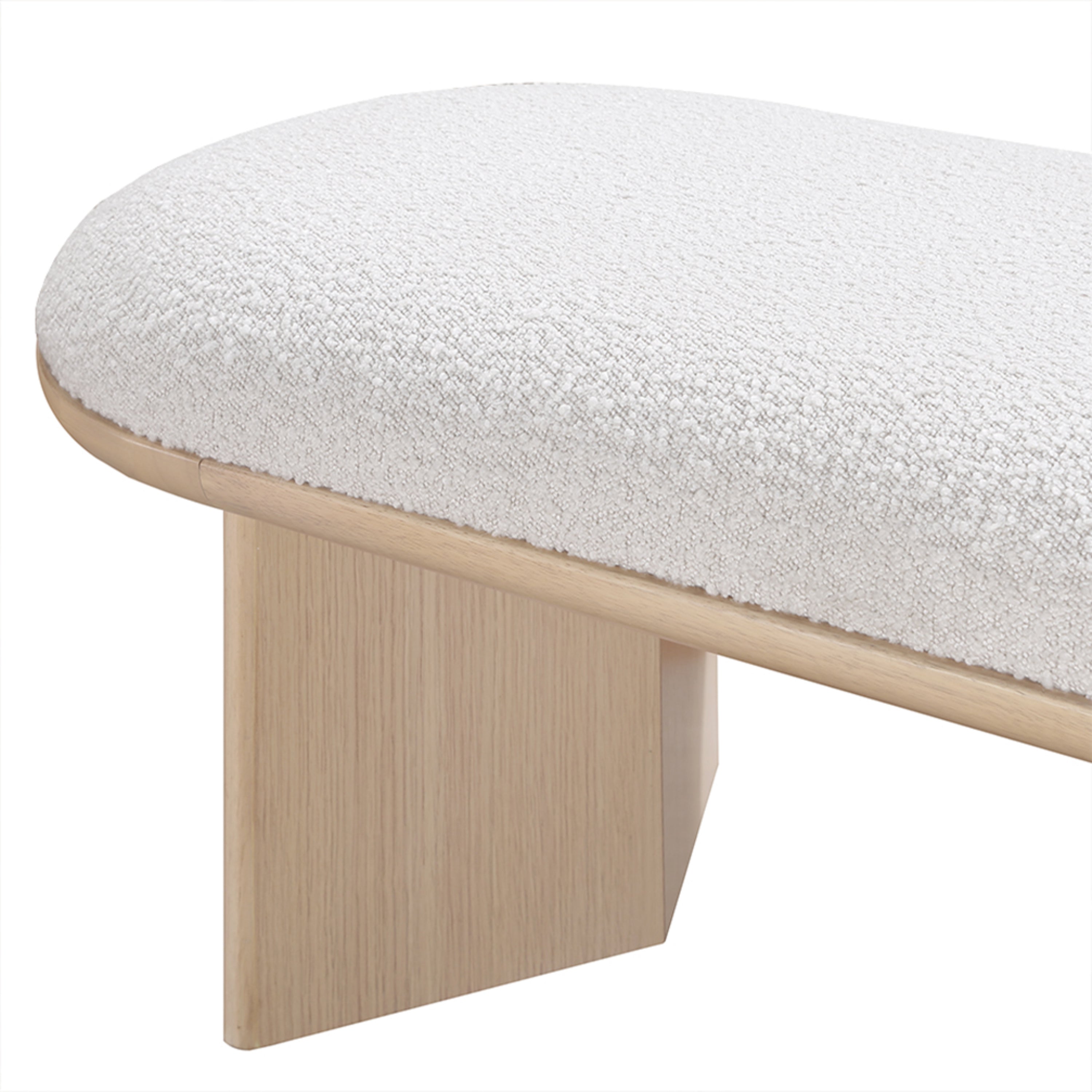 Wilshire Boucle Fabric Bench