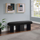 Wilshire Boucle Fabric Bench