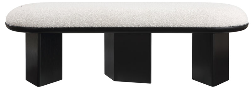 Wilshire Boucle Fabric Bench