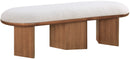 Wilshire Boucle Fabric Bench