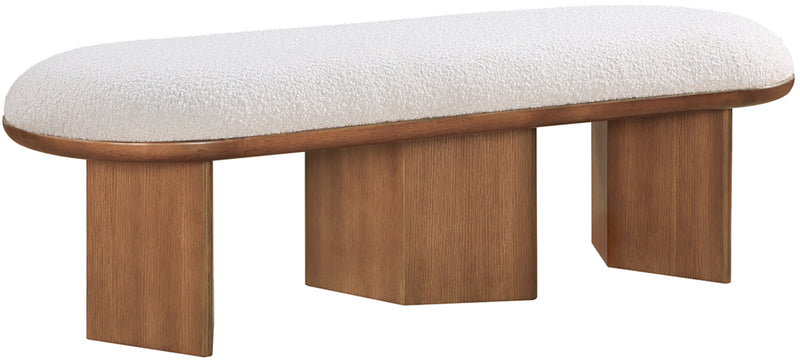 Wilshire Boucle Fabric Bench