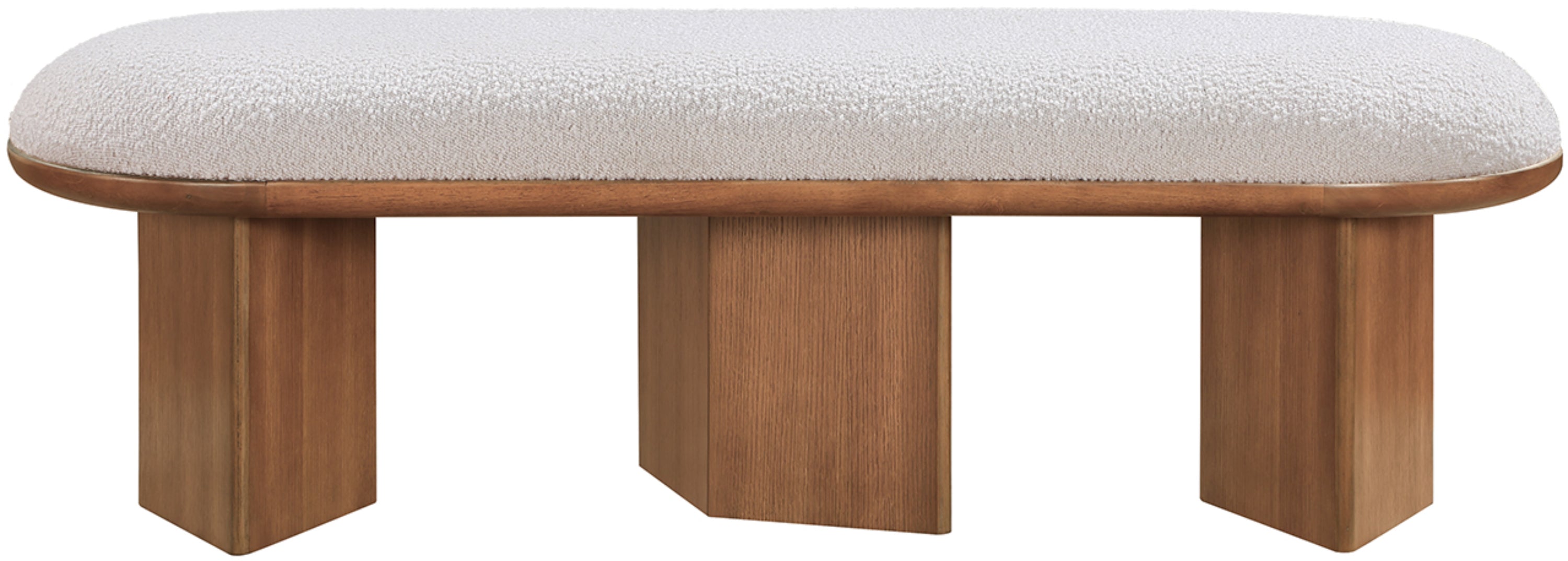 Wilshire Boucle Fabric Bench
