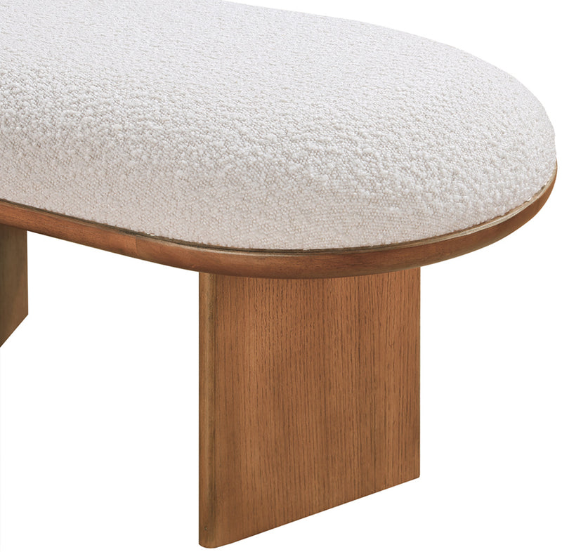 Wilshire Boucle Fabric Bench