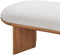 Wilshire Boucle Fabric Bench