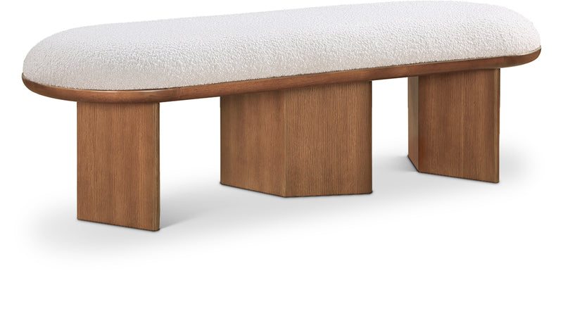 Wilshire Boucle Fabric Bench