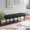Landon Faux Leather Bench