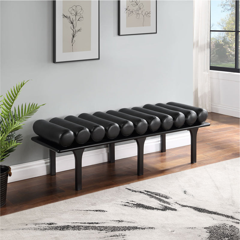 Landon Faux Leather Bench