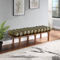 Landon Faux Leather Bench