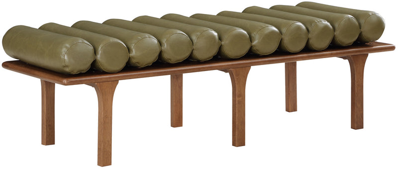 Landon Faux Leather Bench
