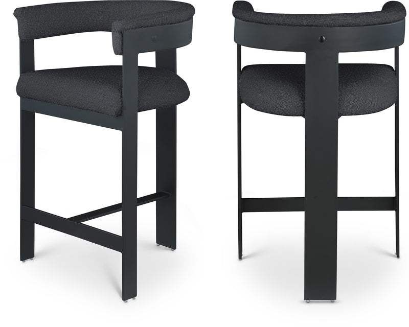 Romeo Boucle Fabric Bar / Counter Stools