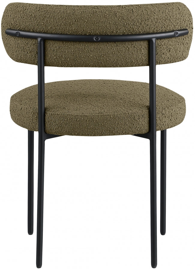 Beacon Boucle Fabric Dining Chair