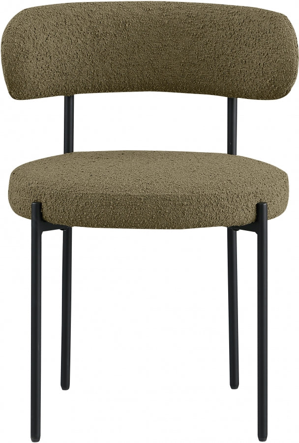 Beacon Boucle Fabric Dining Chair