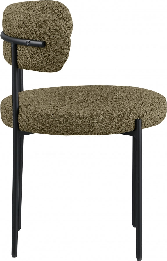 Beacon Boucle Fabric Dining Chair