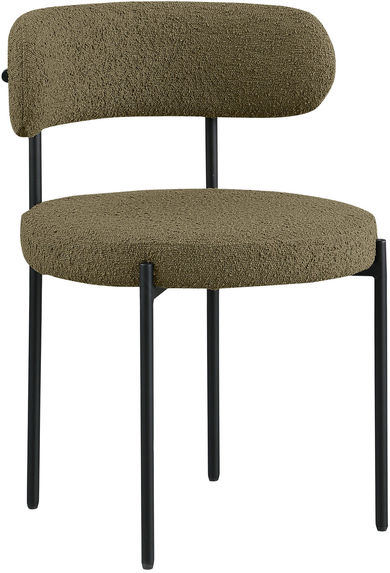 Beacon Boucle Fabric Dining Chair