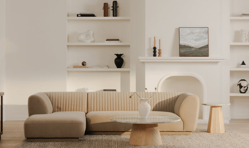 Zandro Left Sectional Beige