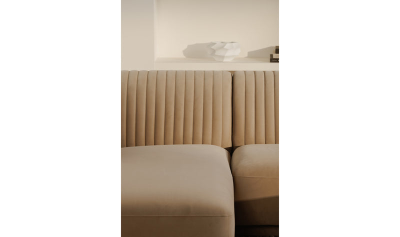 Zandro Left Sectional Beige