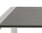 Modrest Fauna - Modern Elm Grey & Stainless Steel Chrome Dining Table