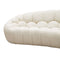 Divani Casa Yolonda - Modern Curved Off-White Fabric Sofa