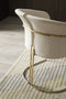 Modrest Renfew - Modern Beige Vegan Leather + Champagne Gold Dining Chair
