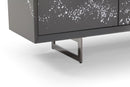 Modrest Hawick - Contemporary Dark Grey + Abstract White Paint Buffet